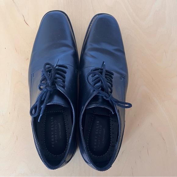Perry Ellis Men’s Oxfords Black Size 12 - Picture 5 of 13